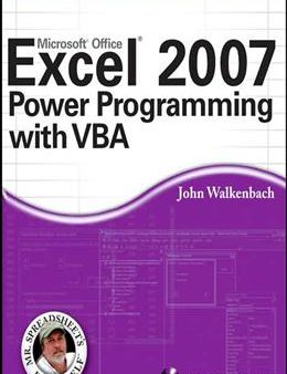 Microsoft Office Excel 2007 Power Programming with VBA Discount