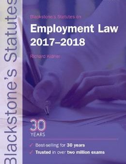 Blackstones Statutes On Employment Law 2017-2018 Hot on Sale