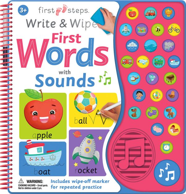 Write and Wipe First Words with Sound For Cheap