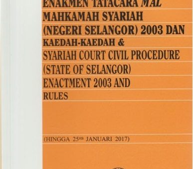 Enakmen Tatacara Mal Mahkamah Syariah Selangor (5 1 08) on Sale