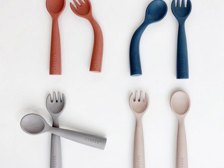 Haakaa Bendy Silicone Cutlery Set (Assorted Colours) Hot on Sale