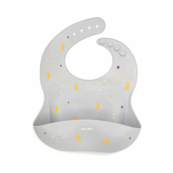 Oribel Baby Silicone Bib - Earl Grey Online