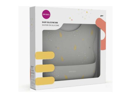 Oribel Baby Silicone Bib - Earl Grey Online